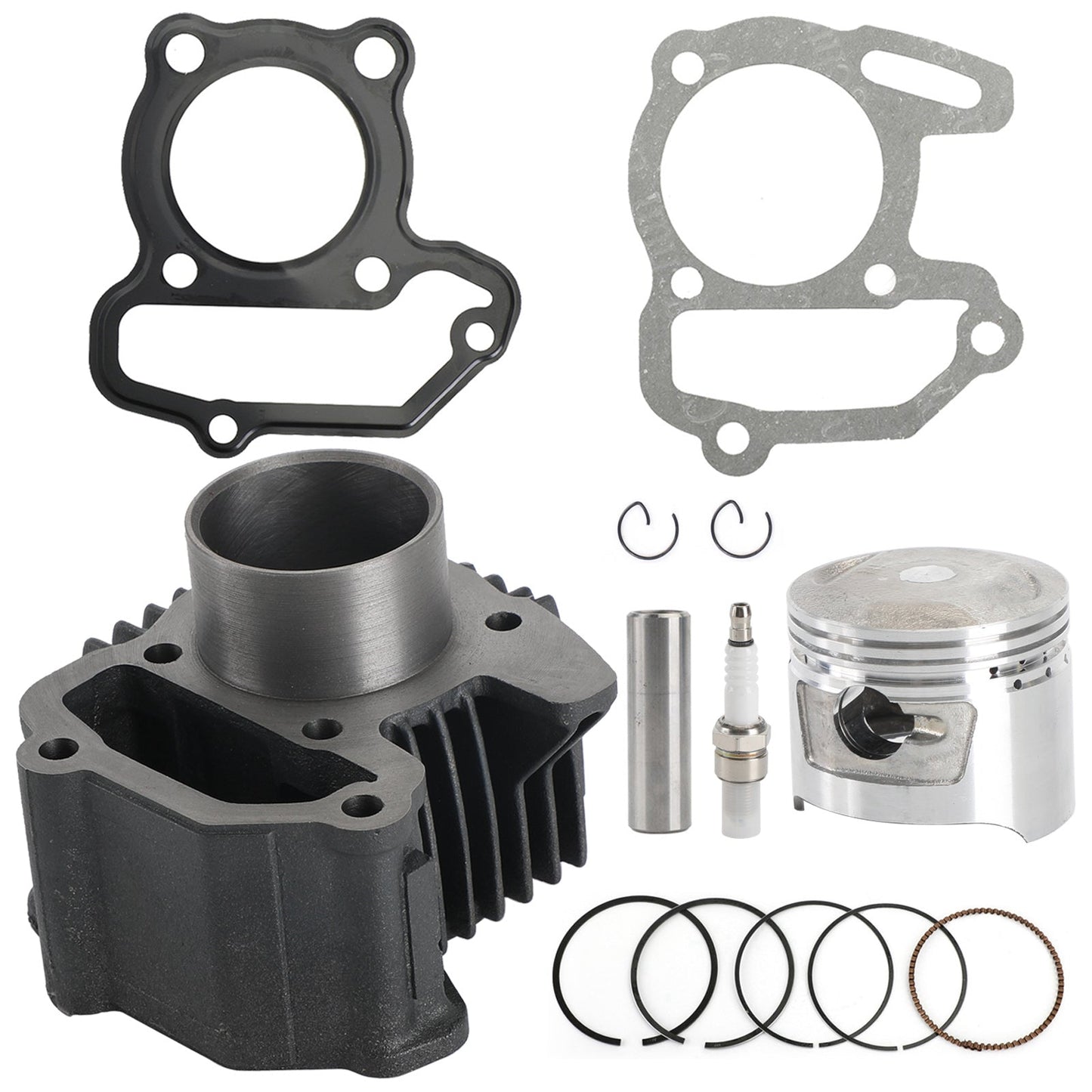Yamaha 2002-2008 Raptor 80 YFM80W YFM80R STD 47mm 79cc Cylinder Barrel Piston Rings Gaskets Kit 22K-11311-02-00