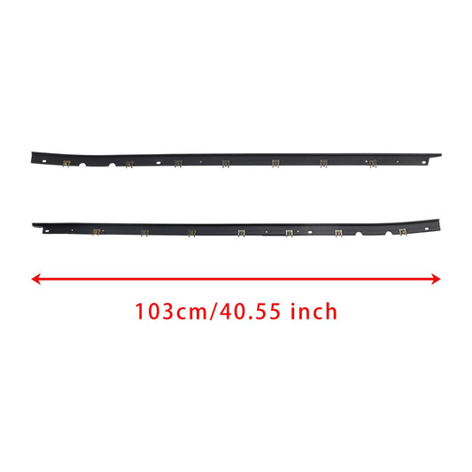 1984-1996 Chevrolet C4 Corvette Driver + Passenger Sides Door Panel Outer Window Seals MID-845680