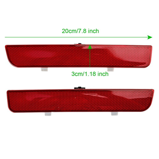 2x Red Rear Bumper Reflector Stop Brake Light LR006348 LR006349 For Range Rover L322 Freelander 2