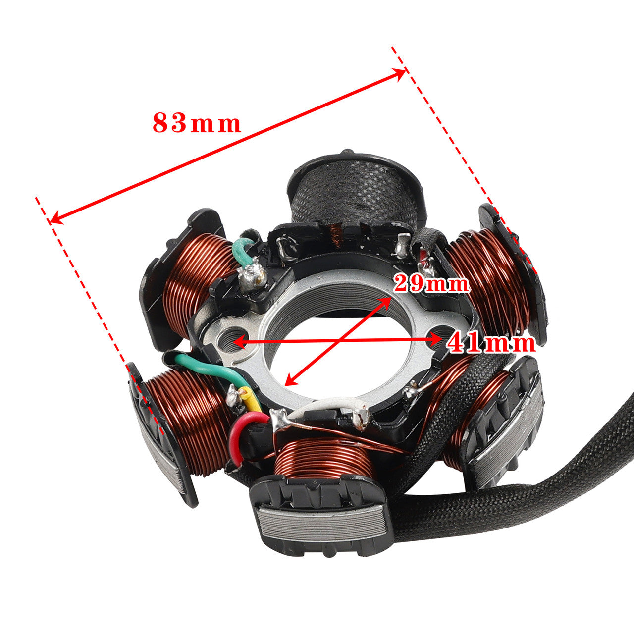 Honda SJ 50 Bali 1993-2001 Dio 50 AF27 AF28 6Coil Magneto Generator Stator 31120-GAV-702