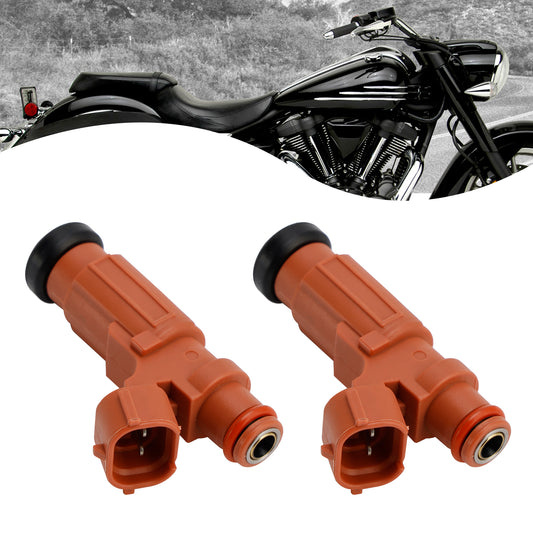2PCS Fuel Injectors 5YU-13761-00-00 For YAMAHA Stratoliner Raider Roadliner