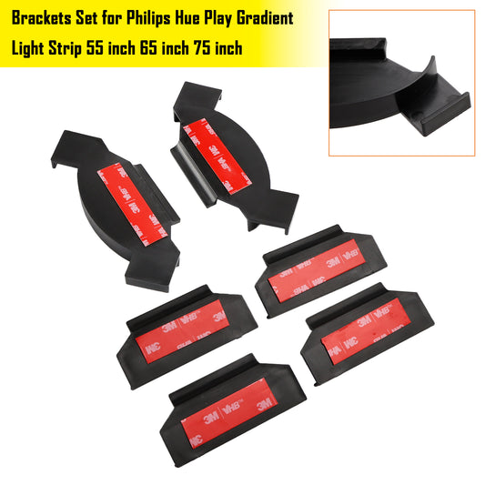 Brackets Set for Philips Hue Play Gradient Light Strip 55 inch 65 inch 75 inch