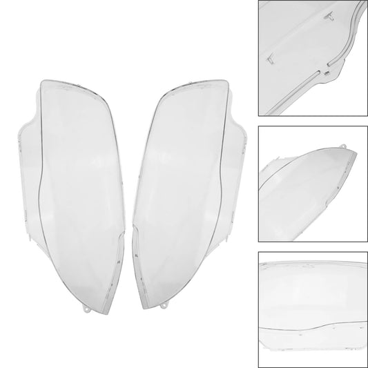2PCS Front Headlight Glass Clear Cover For BMW 1-Series E81 E82 E87 E88 2003-2011