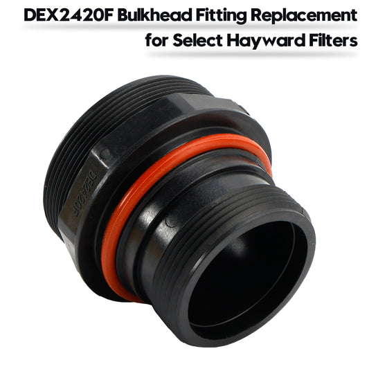 DEX2420F Bulkhead Fitting Replacement for Select Hayward Filters