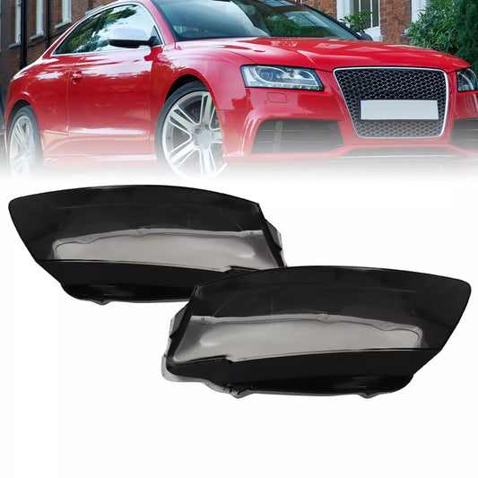 2PCS Headlight Headlamp Lens Cover Shell For Audi A5 S5 RS5 2008-2012