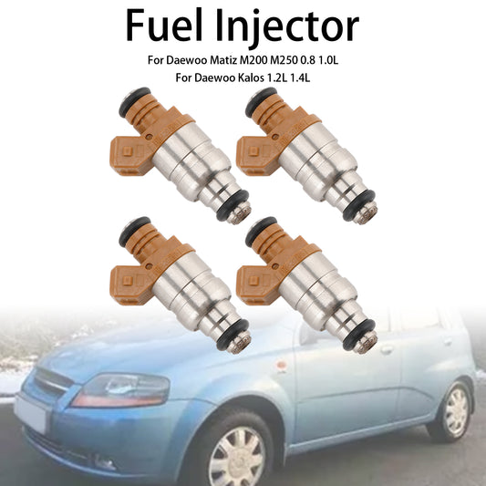 4PCS Fuel Injector 96620255 Fit Chevrolet Fit Daewoo Matiz 0.8L 1.0L 96518620