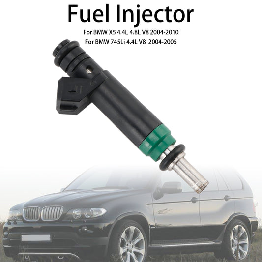 1PCS Fuel Injector 7525721 Fit Siemens 04-2010 FIT BMW X5 745Li/i 645Ci 545i