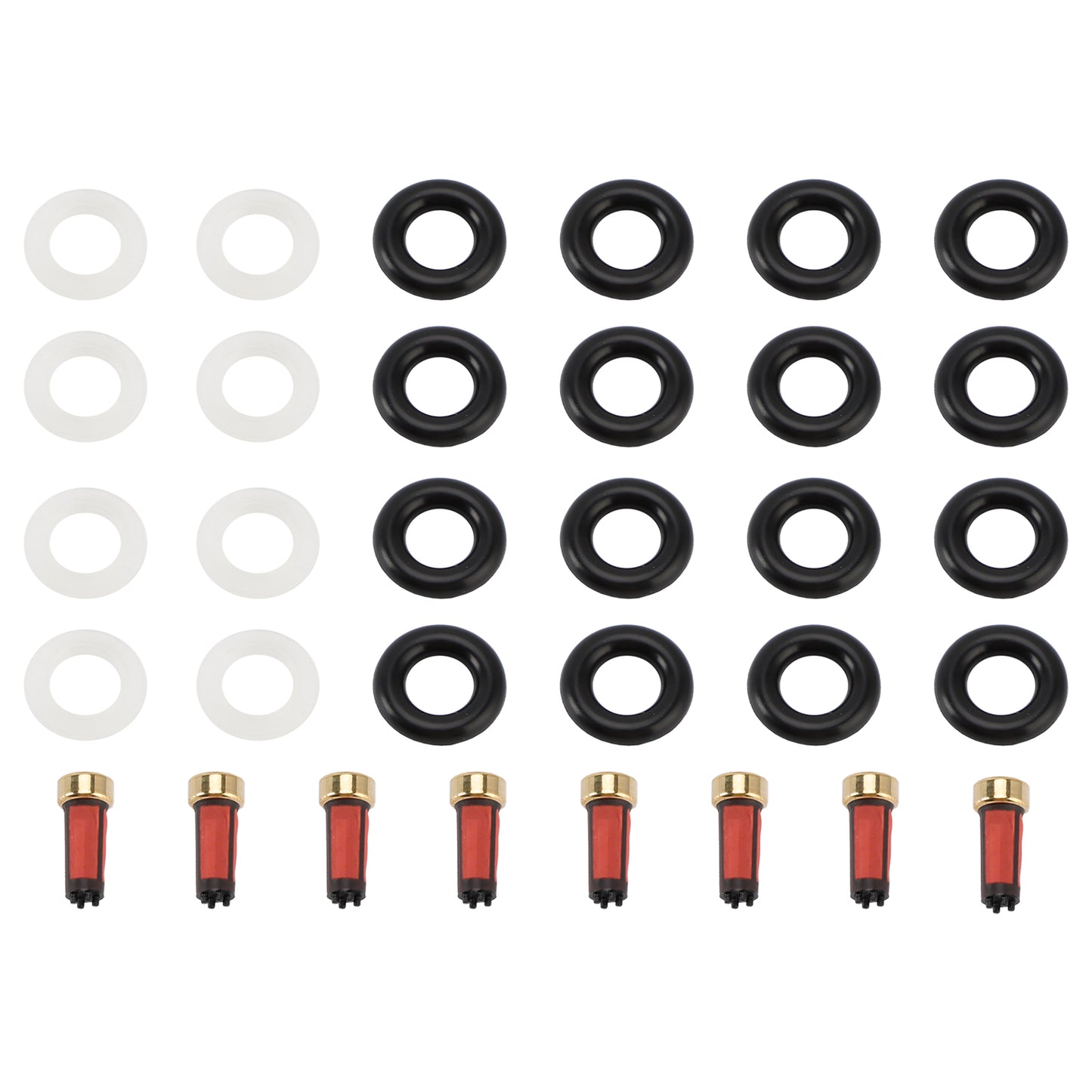 8PCS Fuel Injector Service Kit O-Ring 0280156101 Fit Porsche Cayenne S 4.5L