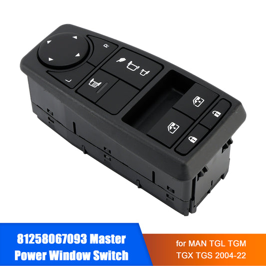 81258067093 Master Power Window Switch for MAN TGL TGM TGX TGS 2004-22