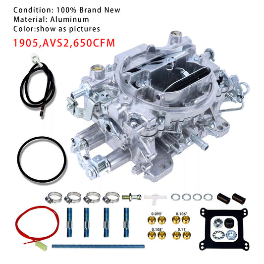 4 Barrel 1905 AVS2 Carburetor 650CFM Manual Choke