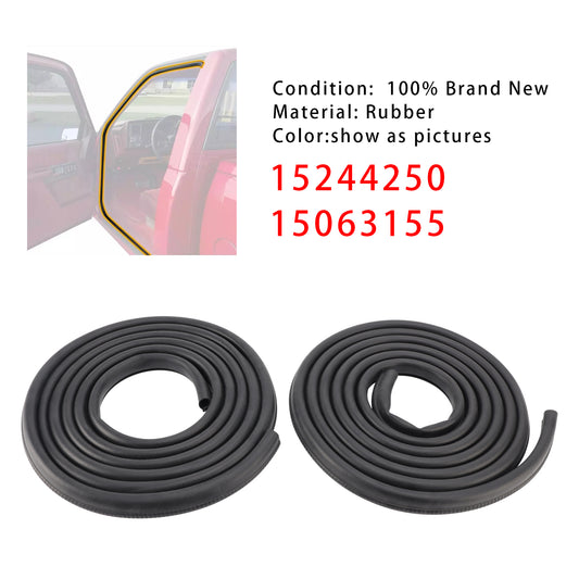 2pcs Front Door Weather Strip Seal 15244250 15063155 For Chevy Silverado Cab 1999-2007