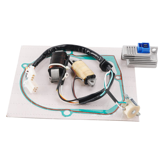 1987-1993 Yamaha T80D T80ED Town Mate Coil Stator 2ML-85560-M0+ Voltage Regulator + Gasket Assy