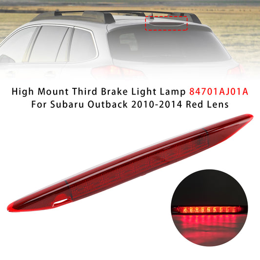 84701AJ01A Red Lens High Mount Third Brake Light Lamp For Subaru Outback 2010-2014