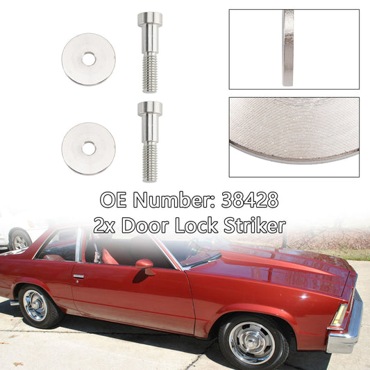 15013147 Door Lock Striker 38428 Compatible with 1985-2002 Chevy K1500 K2500 K3500 GMC C1500 C2500 C3500 Yukon Truck Door Latch Bolt Pin Replace