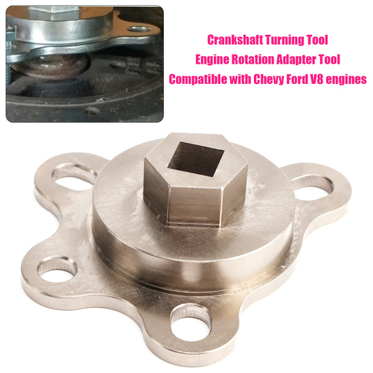 Chevy Ford V8 engines Crankshaft Turning Tool Engine Rotation Adapter Tool