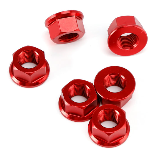 Ducati Panigale V2 V4 2018-2024 Rear Sprocket Carrrier Flange Red Nuts Set M10x1.0 74810461A