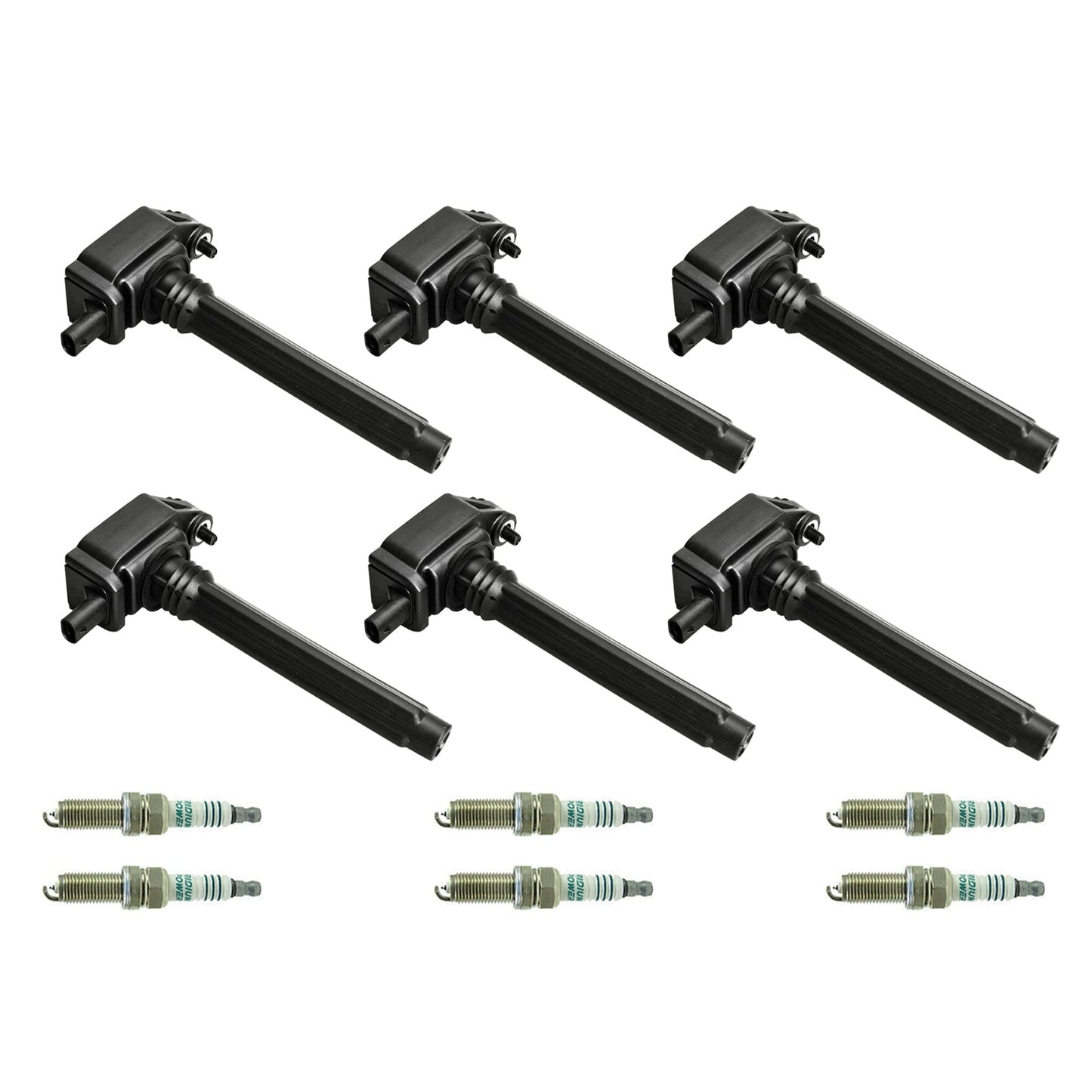 2011-2017 Chrysler 200 300 3.6L V6 6PCS Ignition Coil+Spark Plug UF648 GN10616 36-8196