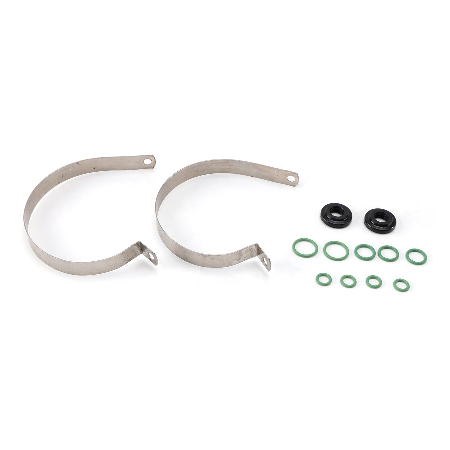 42810100 A/C Hose & Fitting Kit Includes Band Clamps & Grommets For Custom Air Conditioning Lines, Straight & 90Degree Fittings O-Rings,AN6/AN8/AN10 Hoses