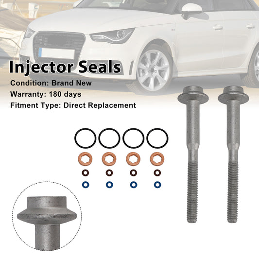 56675020 5WS40539 Fuel Injector Ring Washer Seal Bolt 03L130277B Fit VW Caddy 1.6TDI A2C59513554