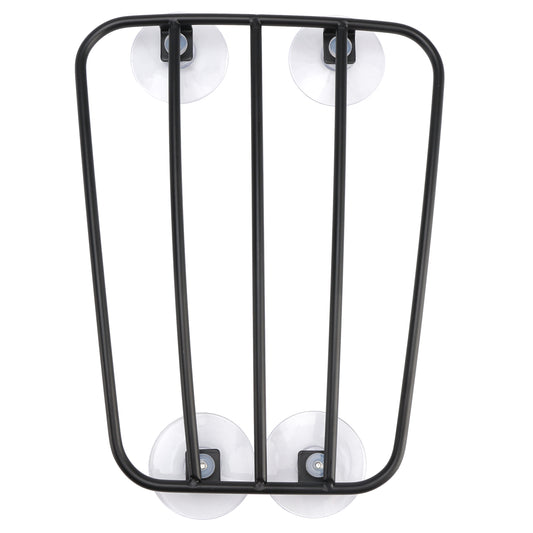 Classic Style Motorcycle Black Universal Parcel Tank Rack Carrier w/Suction Cups