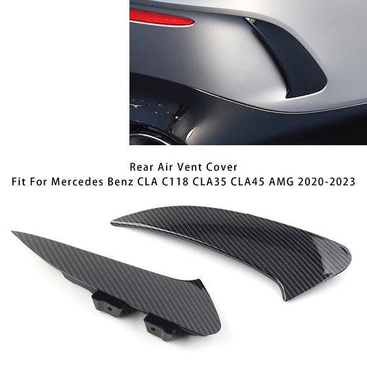 Carbon Look Rear Air Vent Cover 2020+ Benz CLA C118 CLA45 AMG