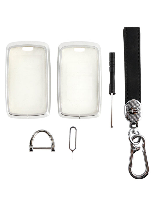 Alloy Aluminum TPU Soft Film Car Key Black Case Cover Land Rover Range Rover Sport