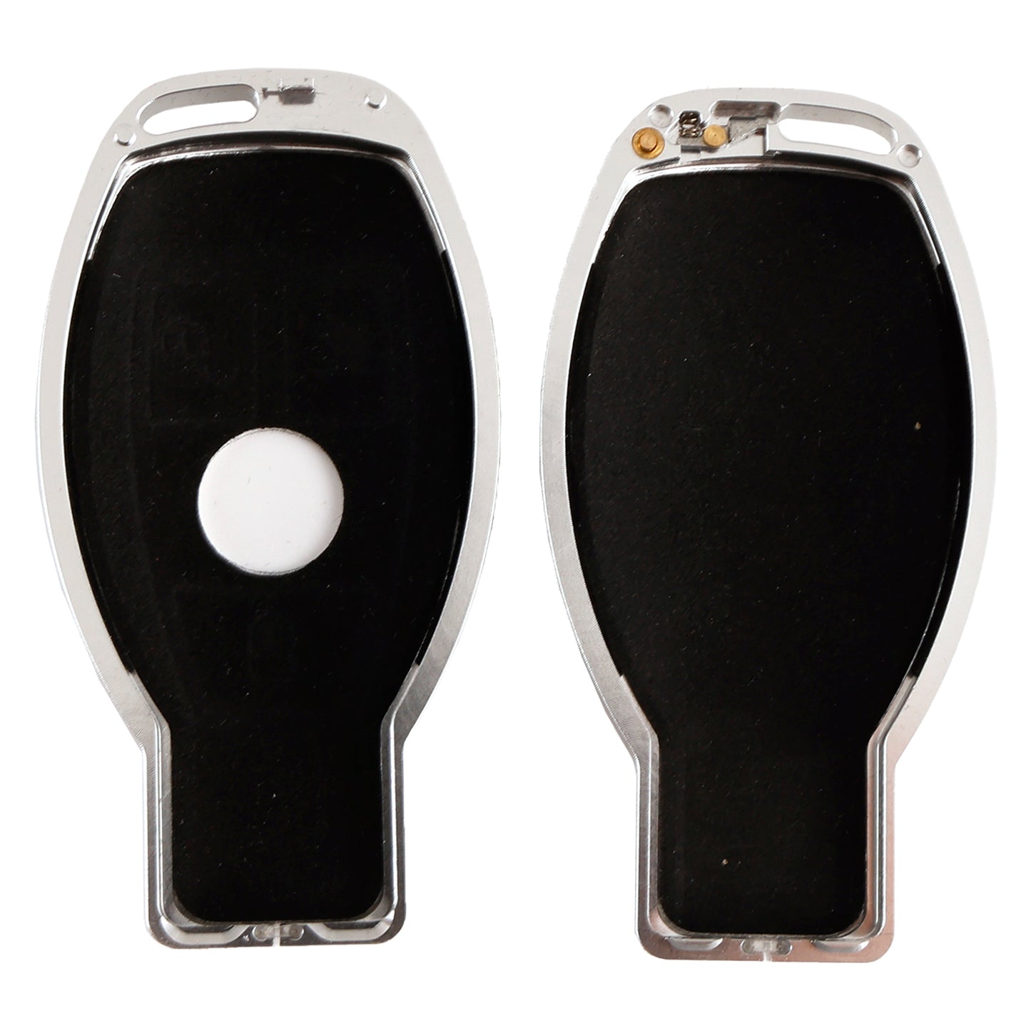 Leather Alloy Aluminum TPU Car Key White Case Cover Benz GLC GLK CLS GLA CLA AMG