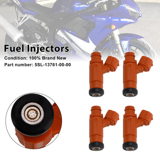 Yamaha YZF-R6 2003-2005 R6S 2006-2009 5SL-13761-00-00 4PCS Fuel Injectors