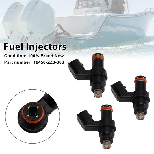 Honda Outboard 1998 60HP BF60A 16450-ZZ3-003 3PCS Fuel Injectors