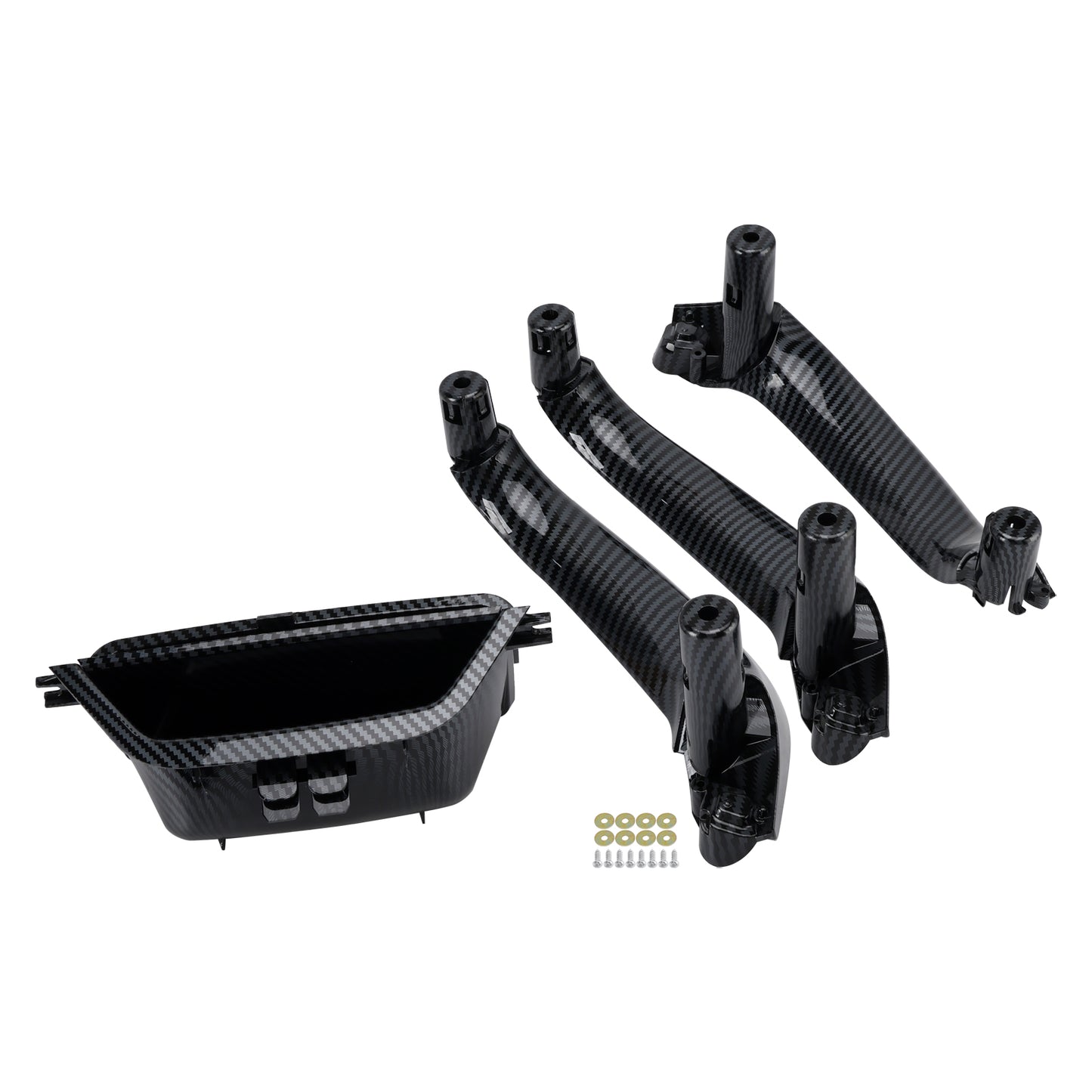 2014-2017 BMW X3 F25 sDrive 18 d 51417250307 Carbon Fiber Interior Door Handle Kit