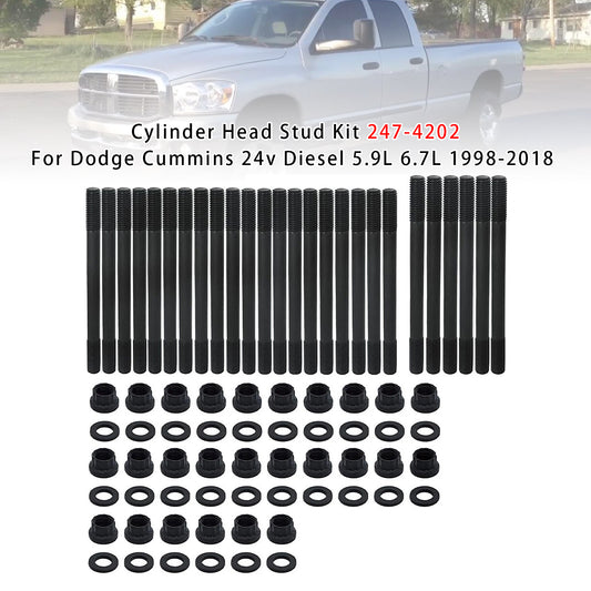 1998-2018 Dodge Cummins 24v Diesel 5.9L 6.7L 247-4202 Cylinder Head Stud Kit