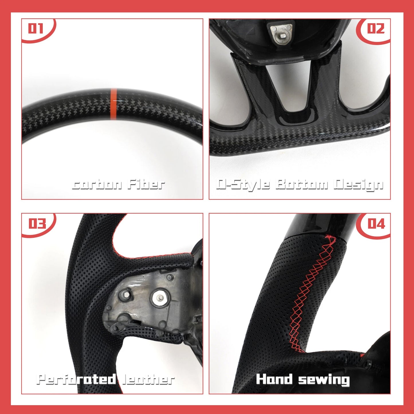 2015-2020 Jeep Grand Cherokee SRT Carbon Fiber Heated Steering Wheel Fit Dodge