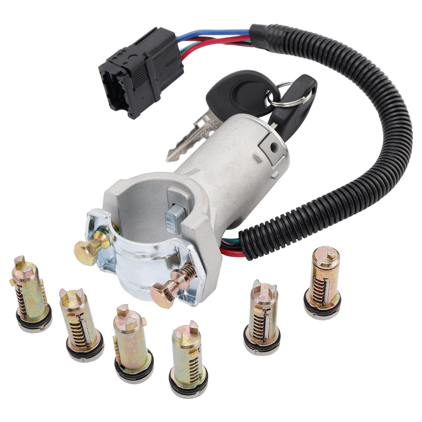 2006-2011 Iveco Daily IV Bus 2996075 Ignition lock + 6x locking cylinder + key