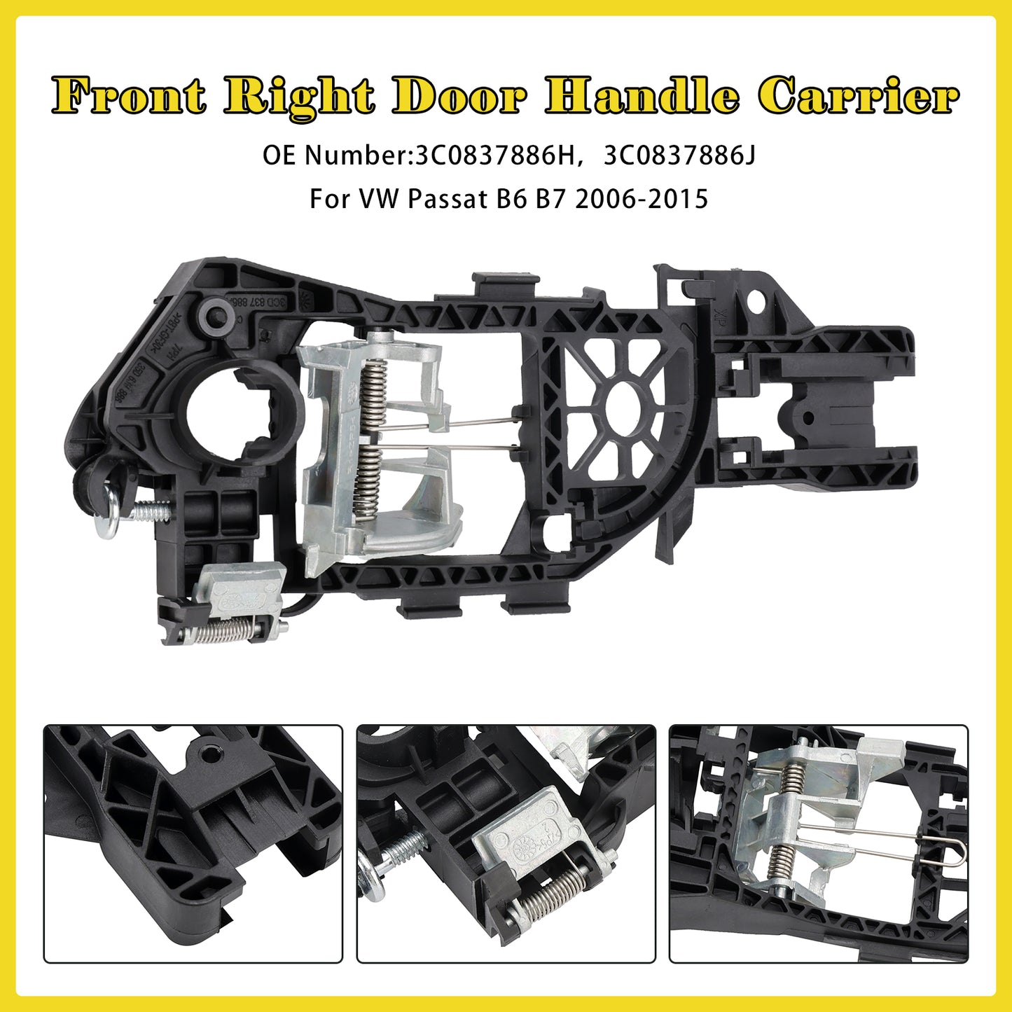 Door Handle Carrier 2006-2015 VW Passat B6 B7 3C0837885H