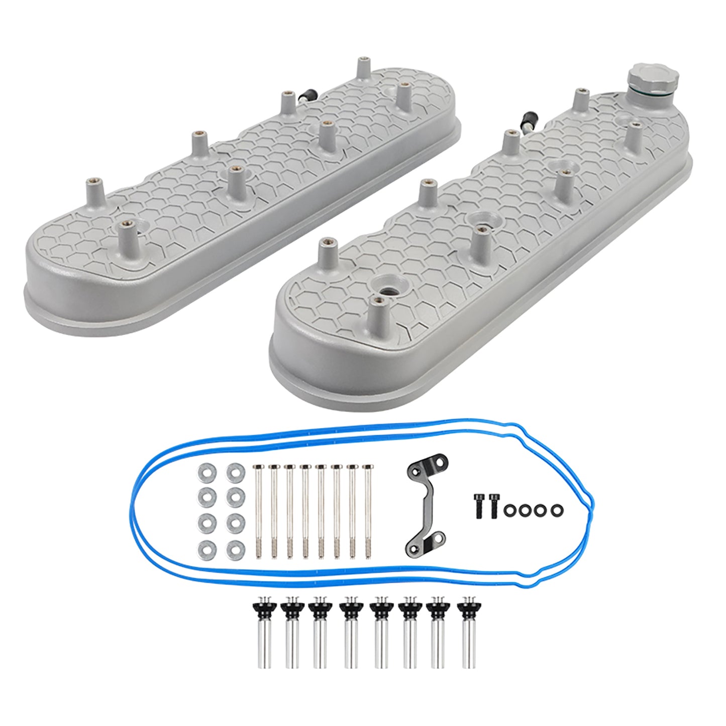 LS1/ LS2/ LS3/ LS6/ LS7 or Similar Soils with 72mm Bolt Spacing Aluminum Tall Valve Covers w/Coil Mounts