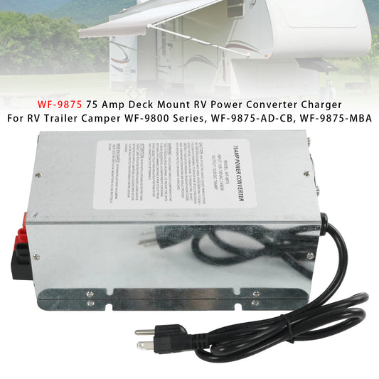 Converter Charger WF-9875 75 Amp DC Output Deck-Mounted Converter Charger