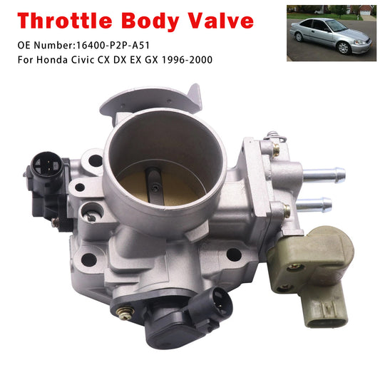 1996-2000 Honda Civic CX DX EX 16400-P2P-A51 Throttle Body Assembly