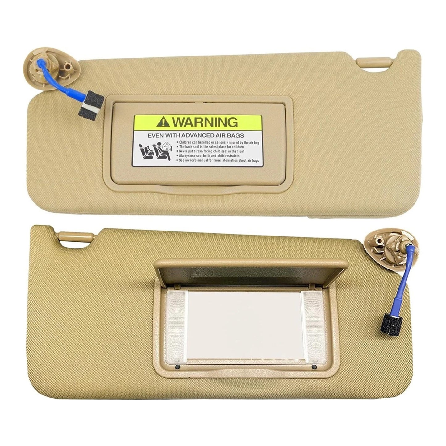 2008-2017 Honda Accord 83280TA5A51ZA Pair Of Beige Sun Visor