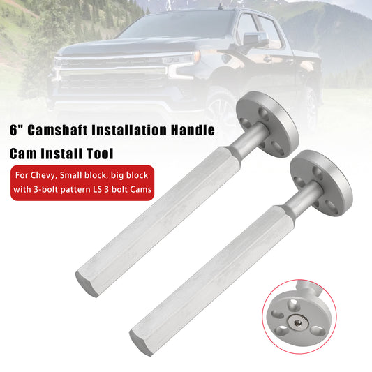 Chevy with 3-bolt pattern 2x 6" Camshaft Installation Handle Cam Install Tool
