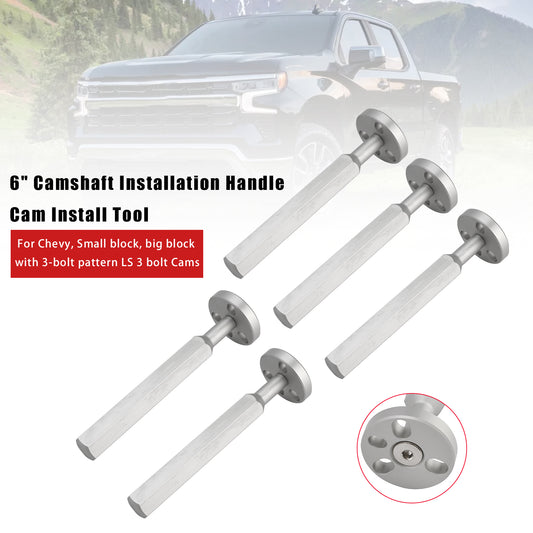 Chevy with 3-bolt pattern 5x 6" Camshaft Installation Handle Cam Install Tool
