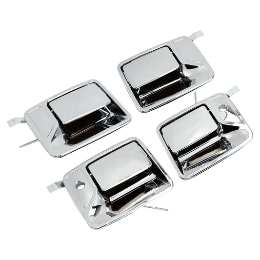 1999-2016 Ford F-250 Super Duty 7C3Z2522406AA 4Pcs Chrome Exterior Door Handle Set