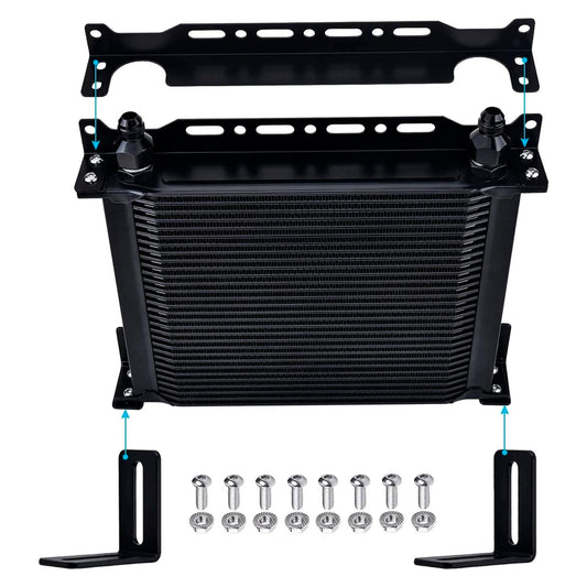 British-Style Oil Cooler Oil Cooler Mounting Bracket Kit 330mm 13.4inch