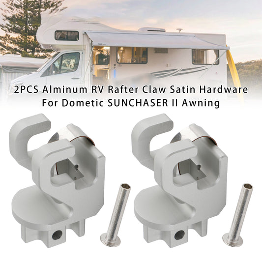 Dometic SUNCHASER II Awning 2PCS Alminum RV Rafter Claw Satin Hardware