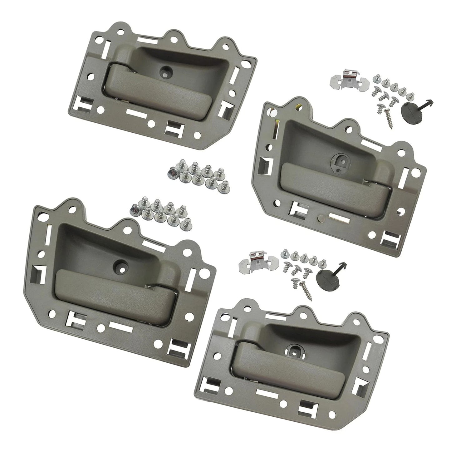 2005-2011 Jeep Grand Cherokee 4pcs Front Rear LH&RH Inside Inner Door Handle Gray