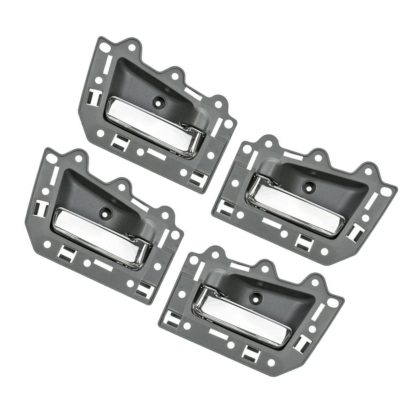 2005-2011 Jeep Grand Cherokee 4pcs Front Rear Inside Inner Door Handle Chrome