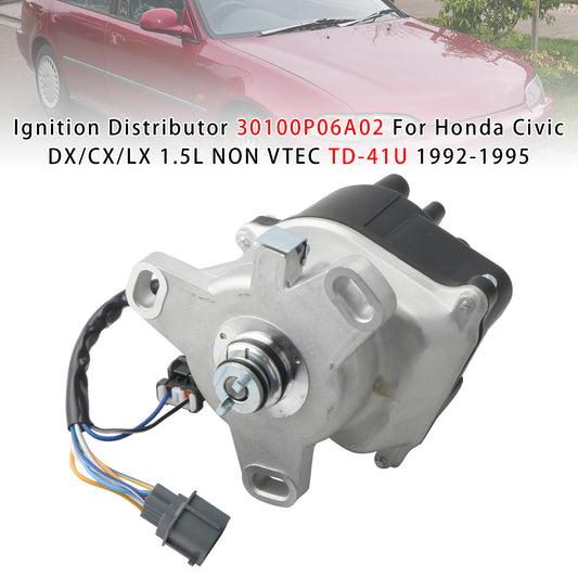 1992-1995 Honda Civic DX/CX/LX 1.5L NON VTEC TD-41U 30100P06A02 Ignition Distributor