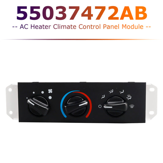 1999-2004 Jeep Wrangler 55037472AB AC Heater Climate Control Panel Module