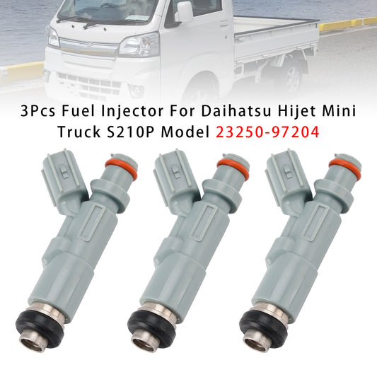 Daihatsu Hijet Mini Truck S210P Model 23250-97204 3Pcs Fuel Injector