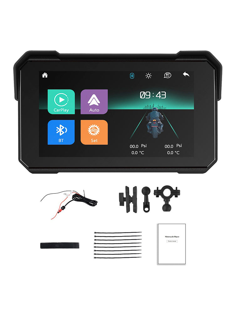 Motorcycles 5-inch Wireless CarPlay Android Auto Navigation Waterproof