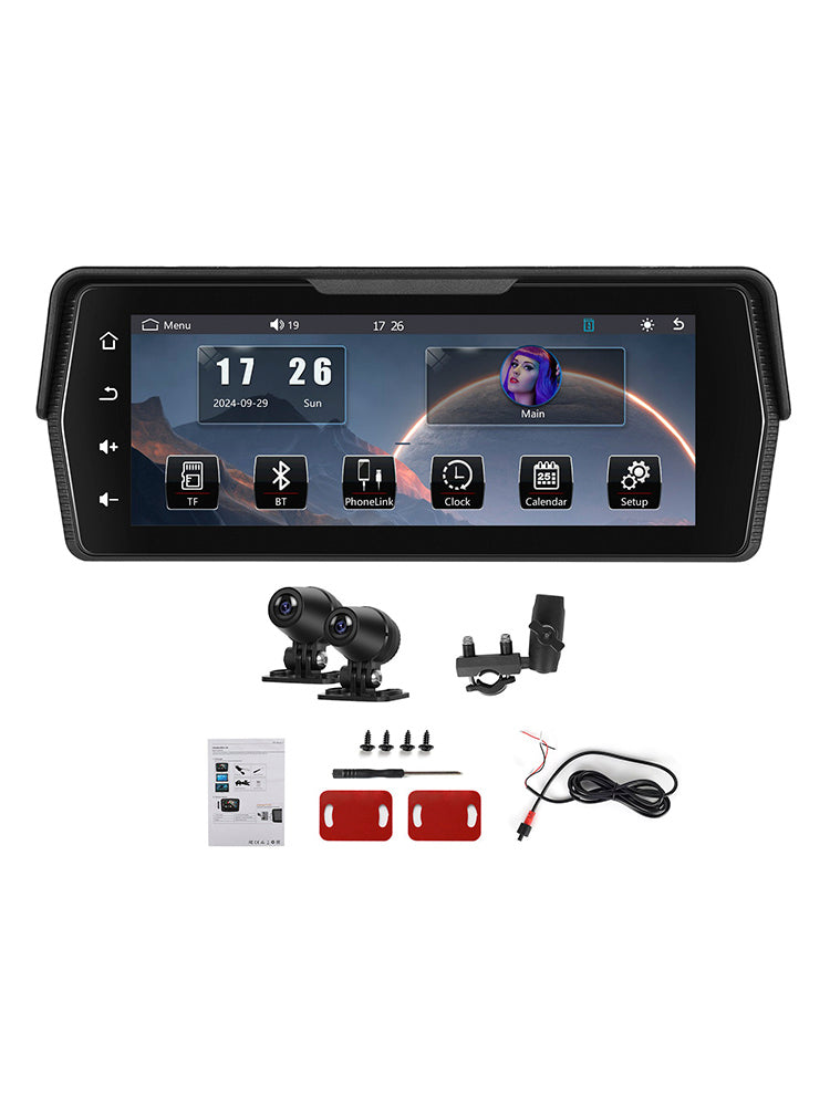 Motorcycles 6.86-inch PND Dual Recording Wireless CarPlay Android Auto